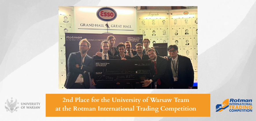 University of Warsaw Team Wins 2nd Place at the RITC 2026