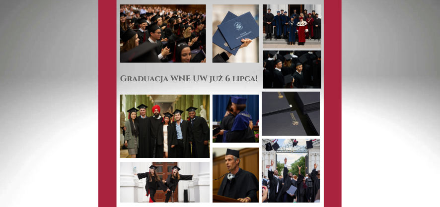 Graduacja Absolwentów WNE UW