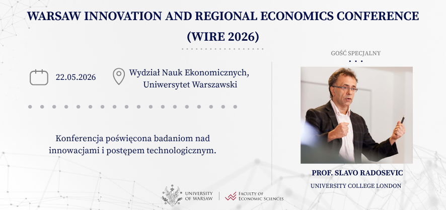Warsaw Innovation and Regional Economics Conference (WIRE) – 22 maja 2026 r.