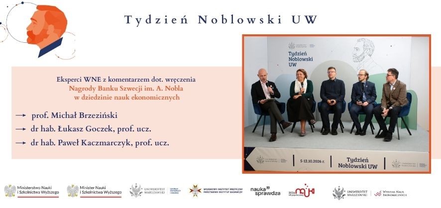 Eksperci WNE w Tygodniu Noblowskim UW