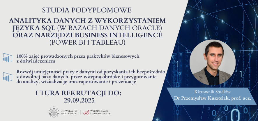 Analityka danych z wykorzystaniem języka SQL oraz narzędzi Business Intelligence