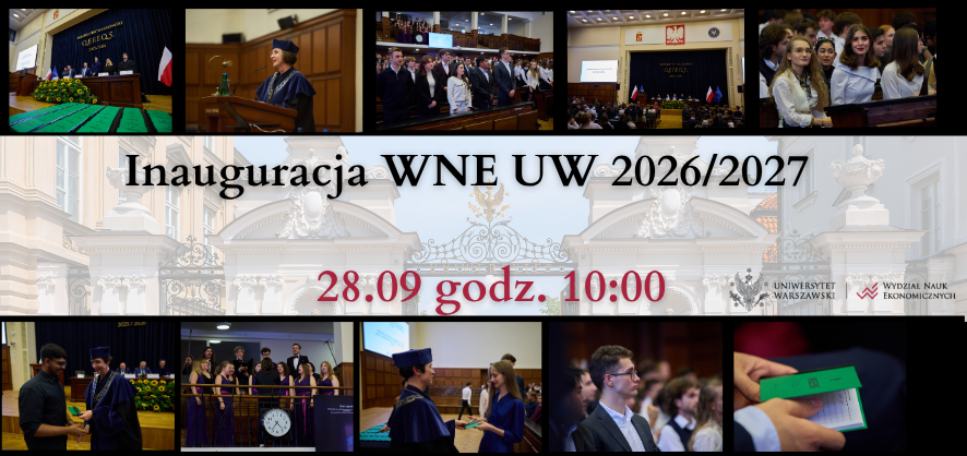 Inauguracja roku akademickiego 2026/2027 WNE UW 