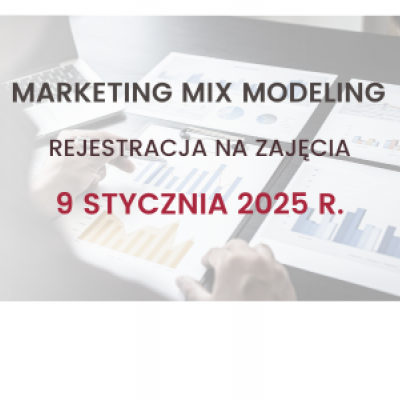 Obraz Rejestracja na zajęcia Marketing Mix Modeling w pr…